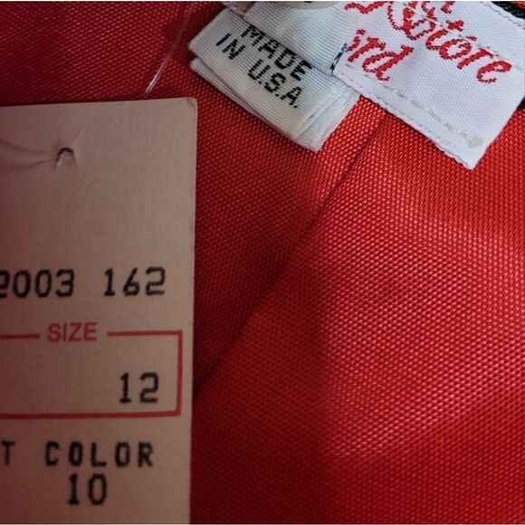 NEW Vintage‎ 80s bright red modest midi skirt M - Picture 5 of 10